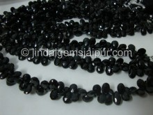 Black Spinel Faceted Pear